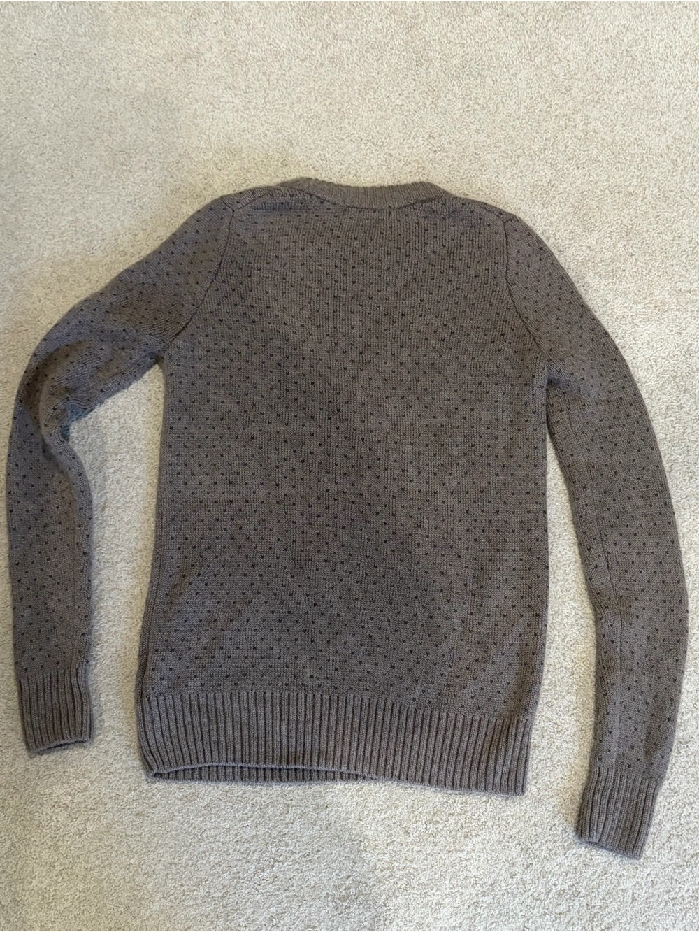 Icebreaker Sweater, Women’s Long Sleeve S Crewneck Wool Sweater in Greige/Blue - Picture 2 of 11